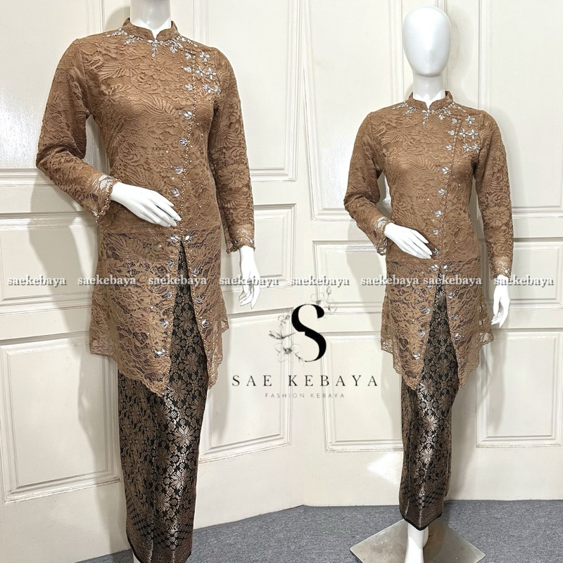 TERLARIS Set Kebaya Payet Modern - Kebaya Payet Janggan - Kebaya Pesta Modern - Kebaya Couple -