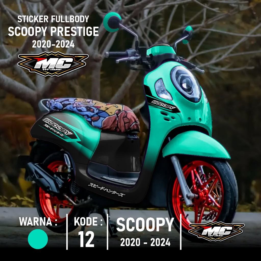 (PROMO COD) TERBARU Decal Sticker Motor Scoopy New 2021 2022 2023 2024 Full Body - Sticker Skotlet V