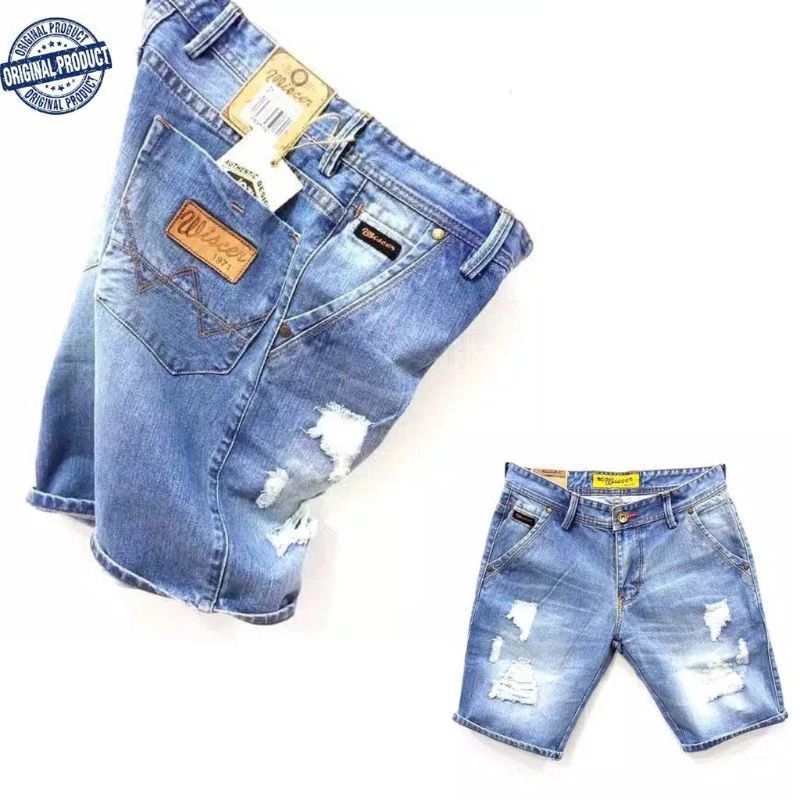 celana pende Wiscer pria Premium Original // celana pendek wiscer sobek // celana sobek wiscer