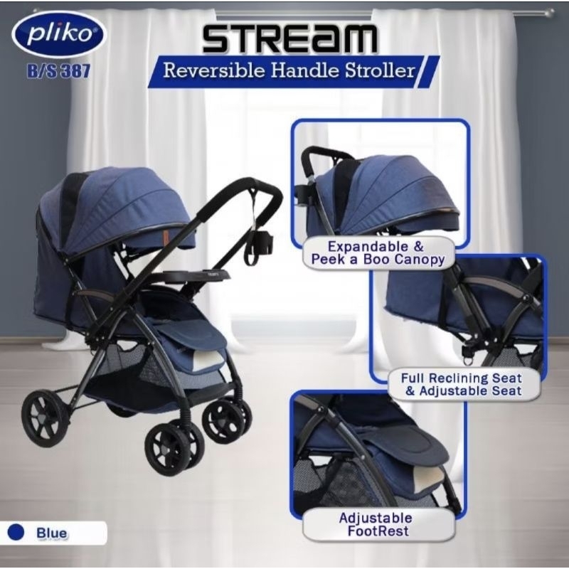 [Preloved] Stroller Pliko BS-387 Sprint RX | Stroller Bayi FREE Bantal