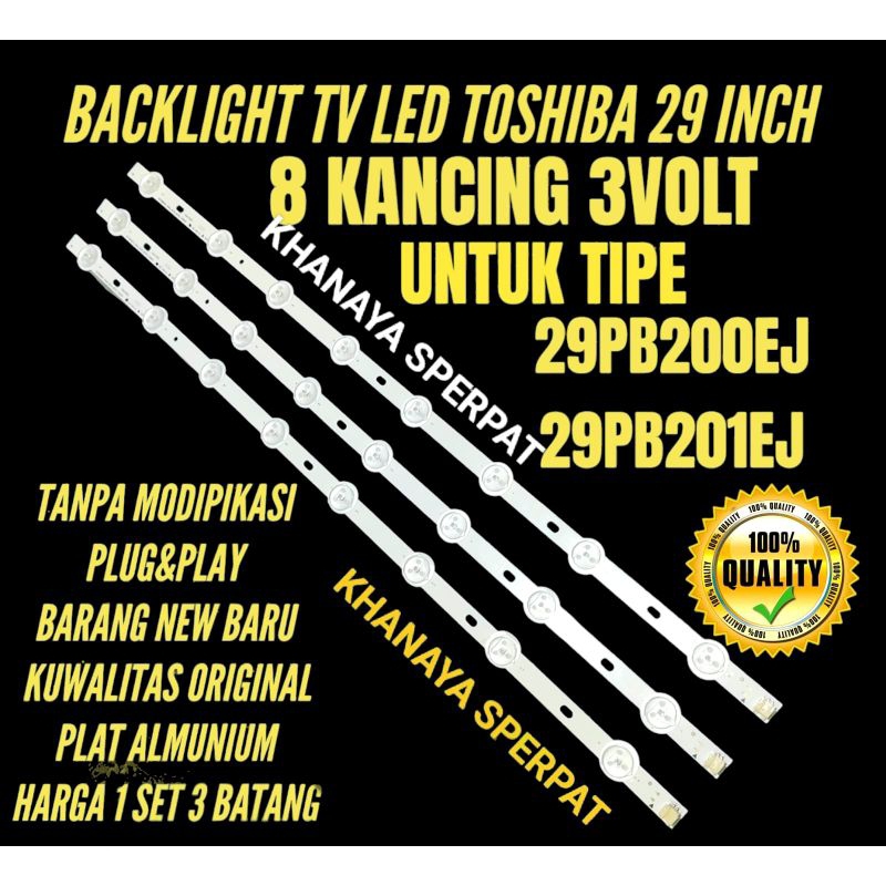 BACKLIGHT TV LED TOSHIBA 29INC 29PB200EJ 29PB201EJ
