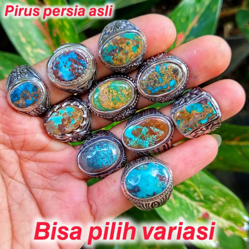 pirus persia/cincin pirus persia/pirus persia hijau/pirus persia biru/pirus persia asli natural
