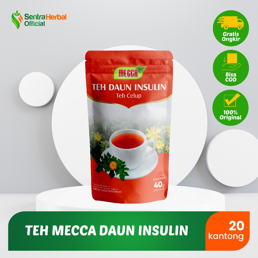 

Mecca Teh Daun Insulin Pouch | Teh Celup Herbal Alami isi 20 kantong