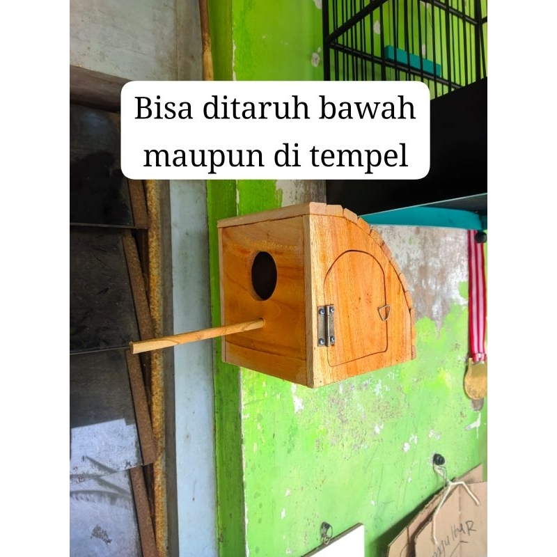 GLODOK SARANG BURUNG PARKIT PERKUTUT GLATIK UNIK TEMPEL DINDING TRAPESIUM SARANG BERTELUR BURUNG