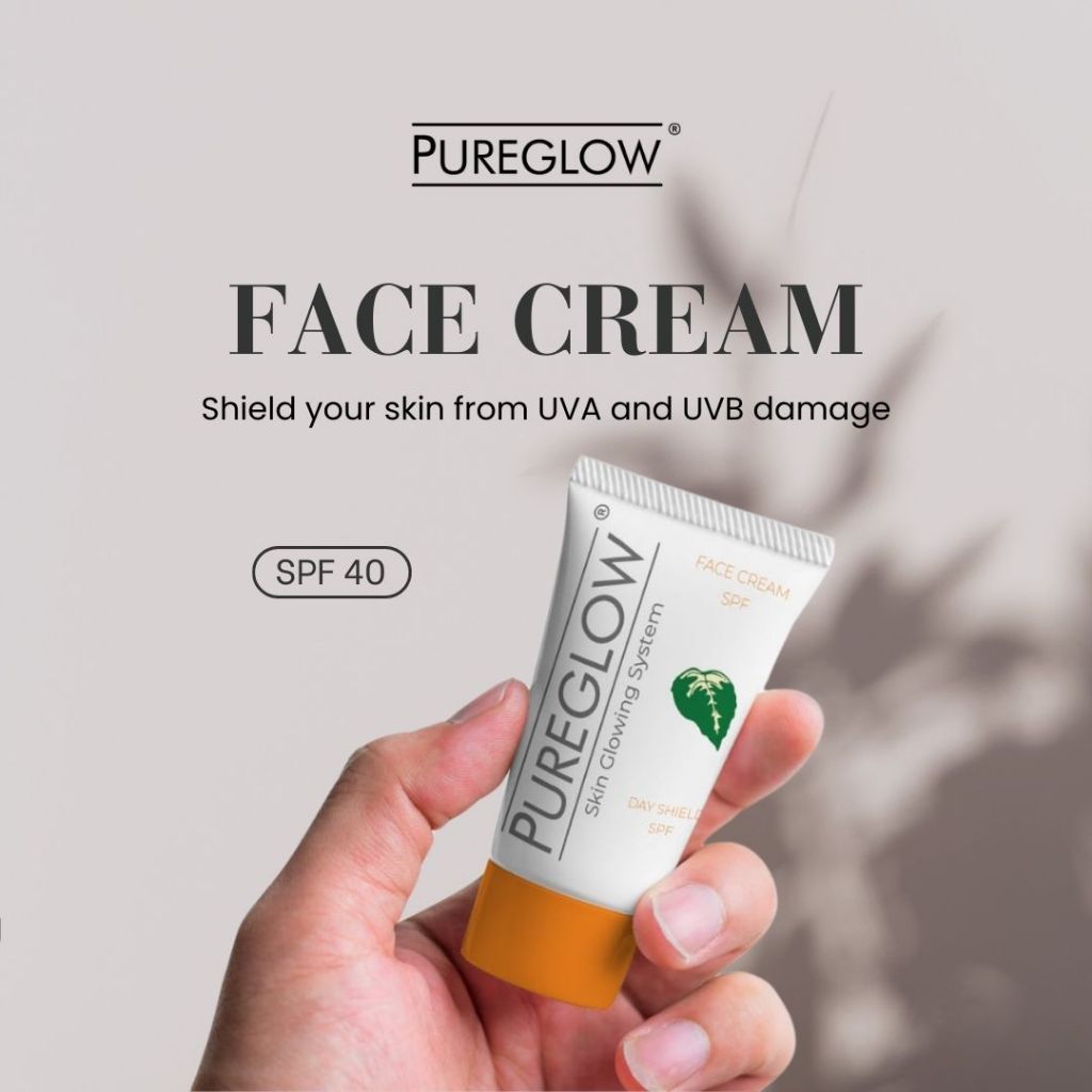 PUREGLOW ( SUNBLOCK ) FACE CREAM SPF 40 ALL SKINS TYPE 30 GR