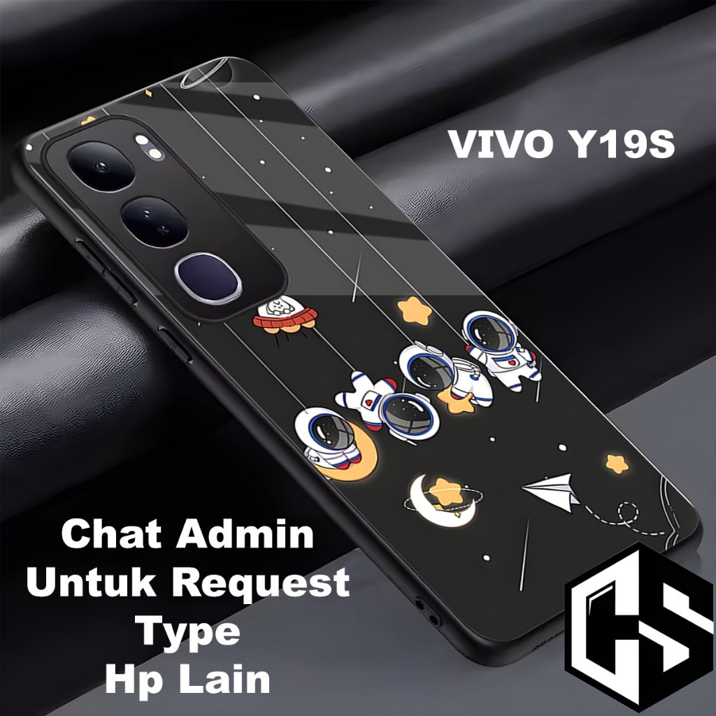 (COD 122) Softcase glossy kilau untuk type Hp VIVO Y19S 4G / Motif Nasa/case vivo y19s/casing vivo y
