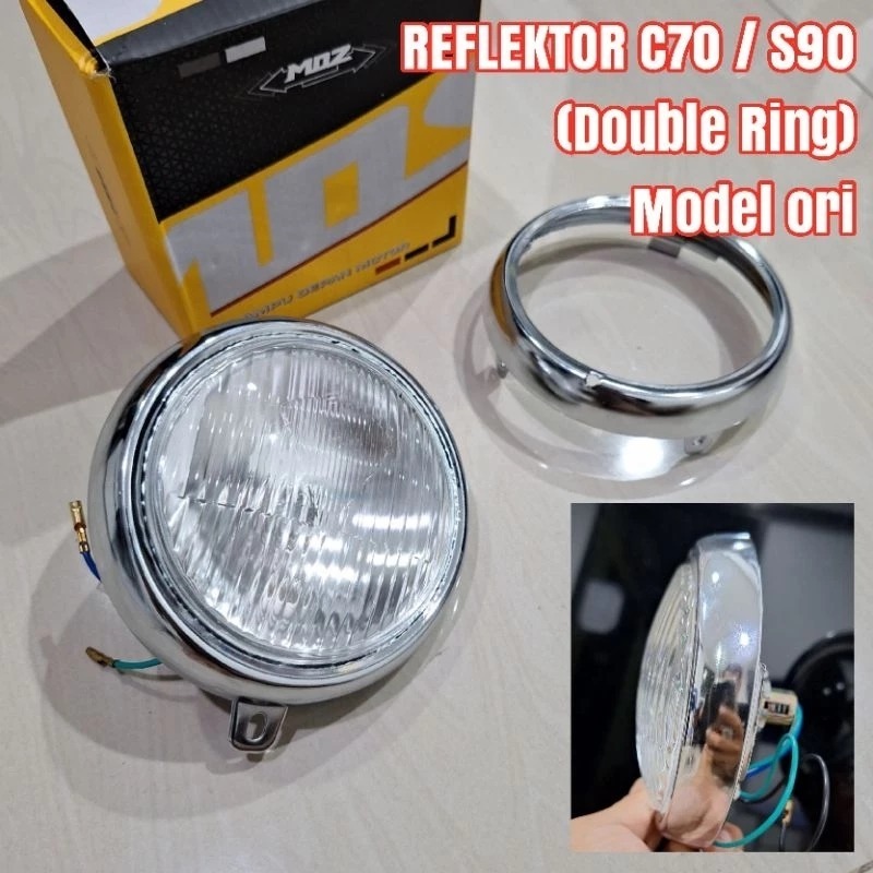 Lampu Depan Honda C70 S90 ASSY Model Ori Reflektor C 70 Olong Mos