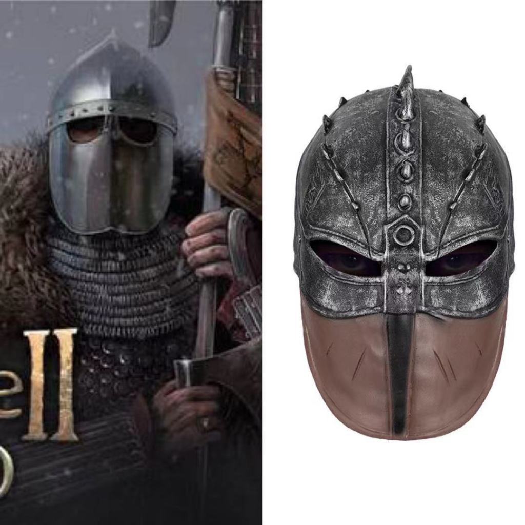 Topeng Cosplay Spartan Viking Warrior Halloween Latex Mask Special Edition