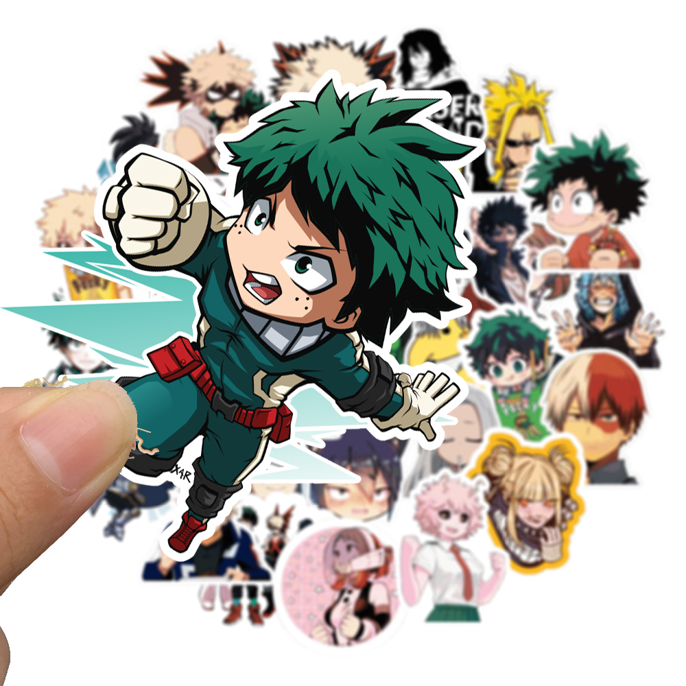 

Stiker Anime My Hero Academia Sticker WaterProof Premium Isi 13 pcs