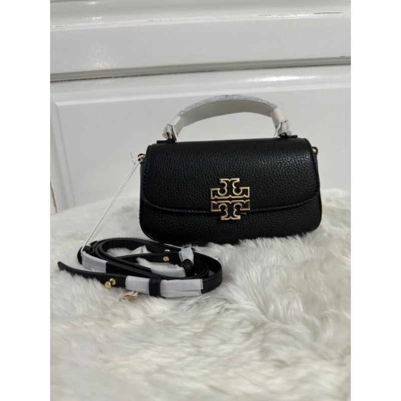 Tory Burch Britten Mini Top Handle Black