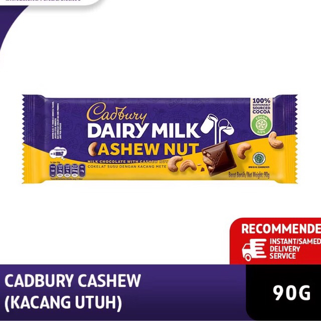 

(Misha) Cadbury Dairy Milk Cokelat Cashew Nut