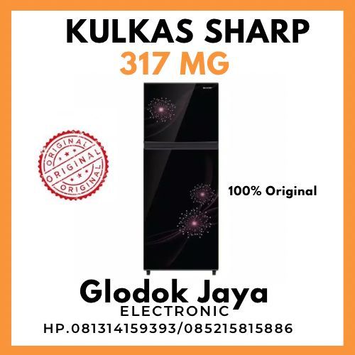 KULKAS 2 PINTU SHARP SJ 317 MG