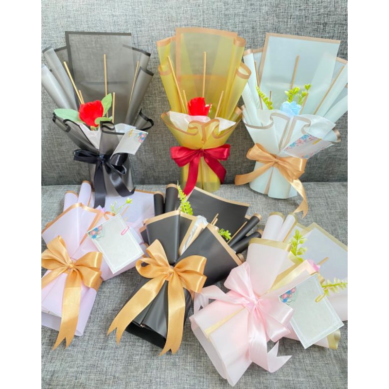 Buket barang untuk snack 5 stik/ polaroid/kerangka buket kosong