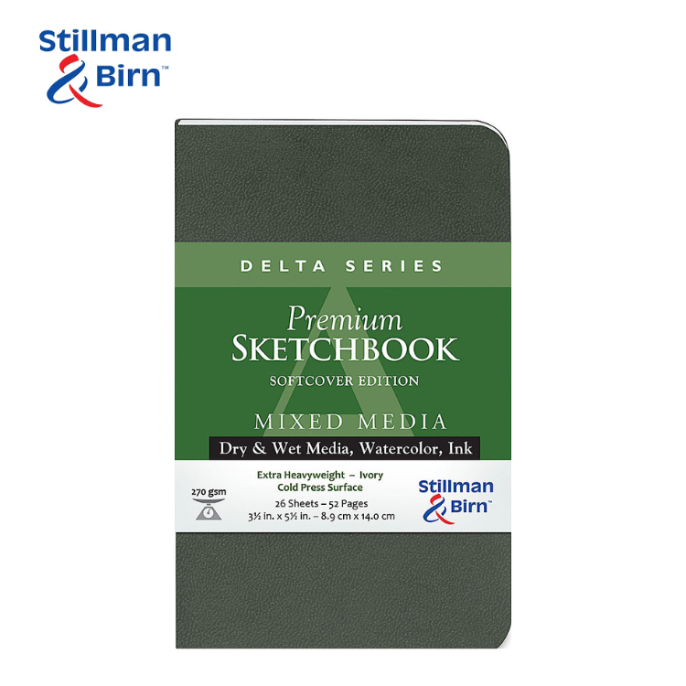 

STILLMAN & BIRN Delta Softcover Series Premium Sketchbook Mixed Media 26 Sheets