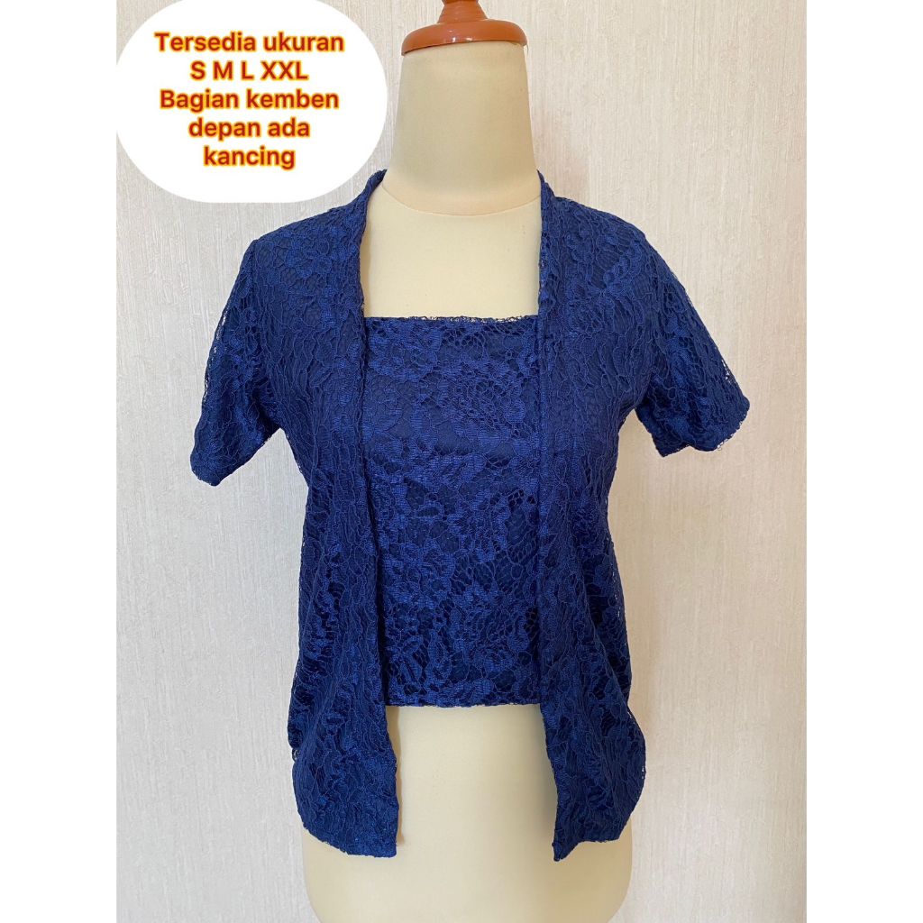 Kebaya Modern Brukat Bali Atasan Kebaya Brokat Kutu Baru Murah Grosir Baju Atasan Kebaya Kutubaru Pe