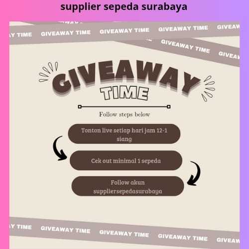 BONUS BARANG RANDOM SETIAP PEMBELIAN UNIT SEPEDA DI DUNIA SEPEDA NEW