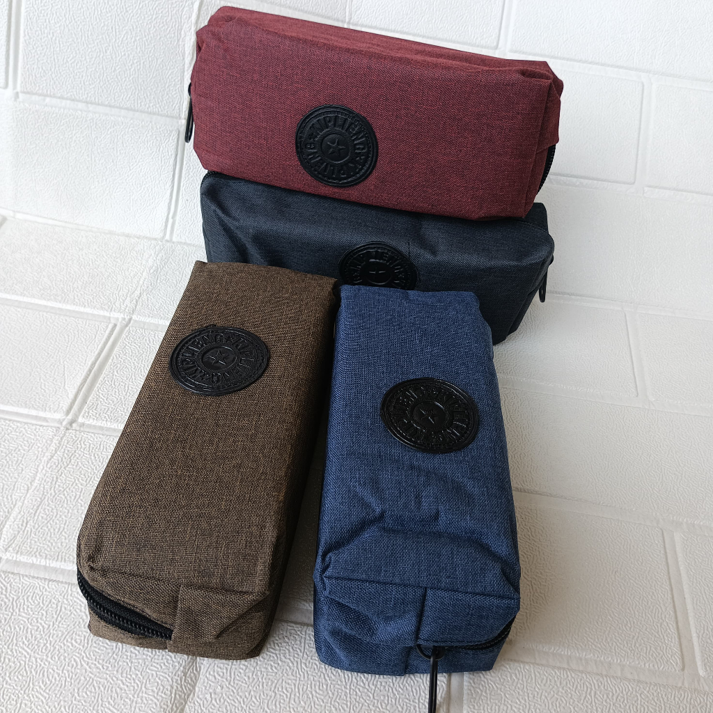 

Tepak / Tempat Pensil Resleting Lontong Besar Denim Kiplieng
