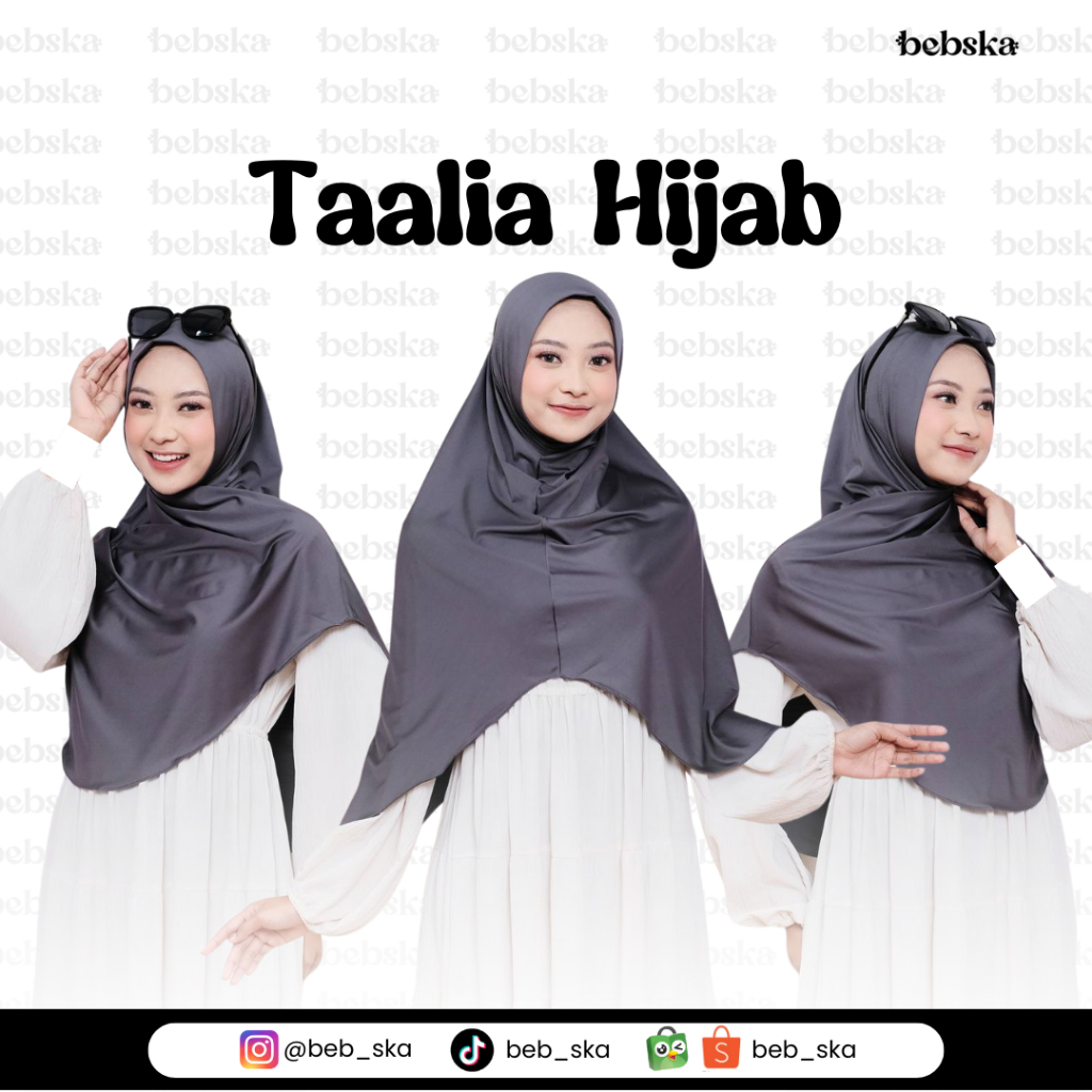 TAALIA HIJAB - Hijab Oval - Kerudung Oval - Jilbab Oval - Bergo Oval - Hijab Instan - Bergo Instan -