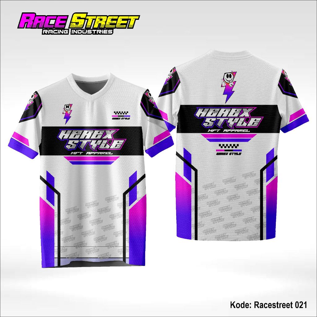 Jersey Racing Herex Style Jersey Racing Otomotif Desain Kaos Jersey Full Printing 021 RC