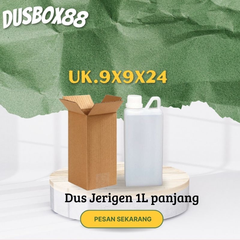 

Kardus polos 9x9x24 ( jerigen panjang 1L )