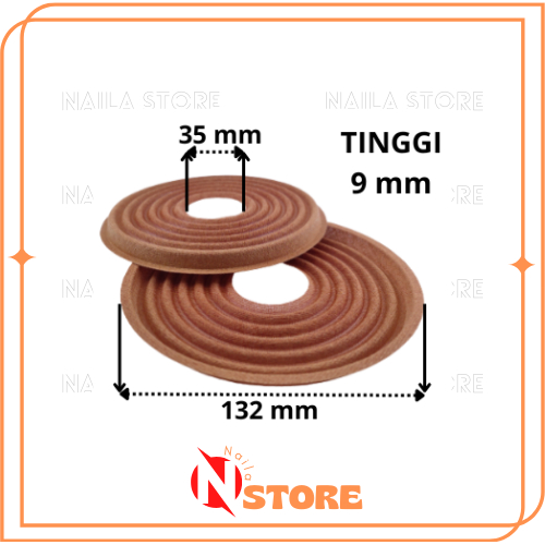 Demper Kertas Spiker 10 Inch Membran Spol SPiker 12 In Demper Speaker 15 Inchi Premium