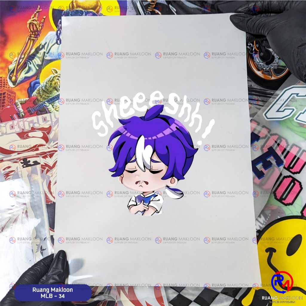 Sablon Setrika Sablon DTF Satuan A3 MLBB - SIAP PRESS