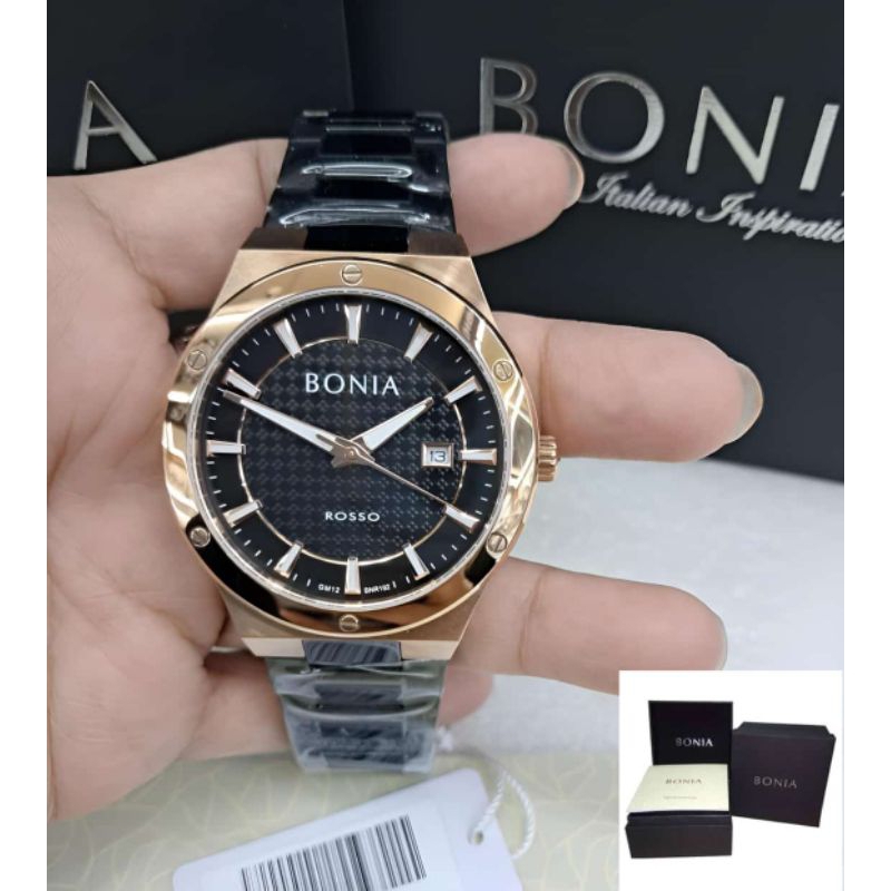 Jam Tangan Pria BONIA Rosso BNR192-1032 / Jam Tangan Bonia Original Bnr192-1032 Garansi Resmi 1 Tahu