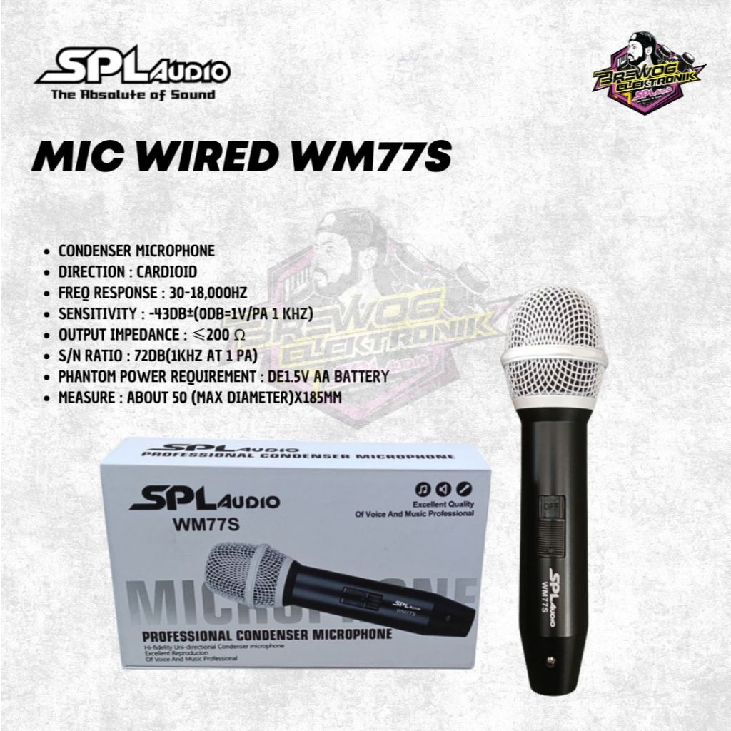 MIC KABEL SPL WM77S ORIGINAL BREWOG SPL AUDIO