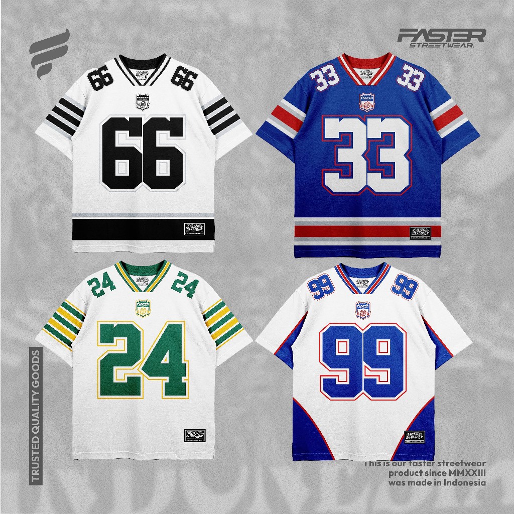 Jersey Oversize Number - Jersey Rugby - Baseball - Block Core - FASTERDIVISION