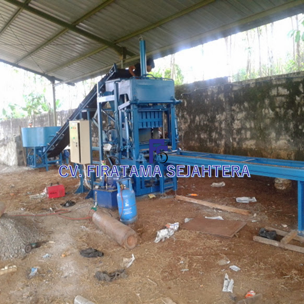 Mesin Cetak Batako dan Paving Block Hidrolik Semi Otomatis