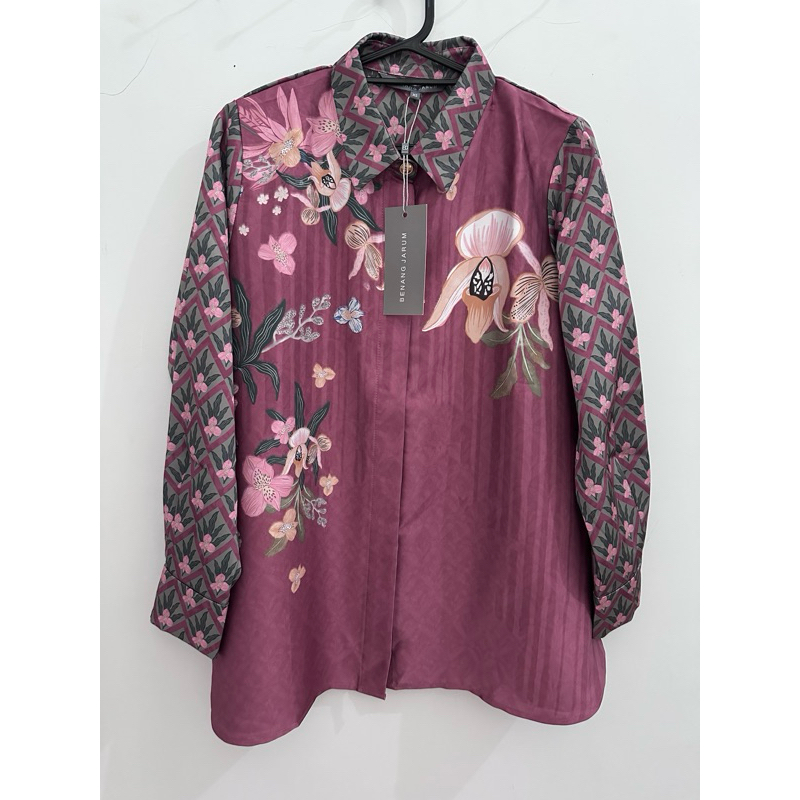 New Benang jarum reverie yoke shirt tea rose