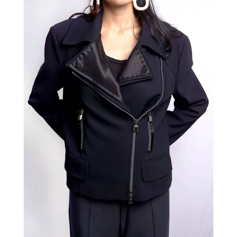 Woman Biker Ramones Jacket