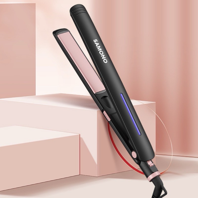 Catokan Rambut 2in1 Catok Keriting Lurus Catokan Rambut SAMONO Catokan Rambut Lurus dan Keriting LED