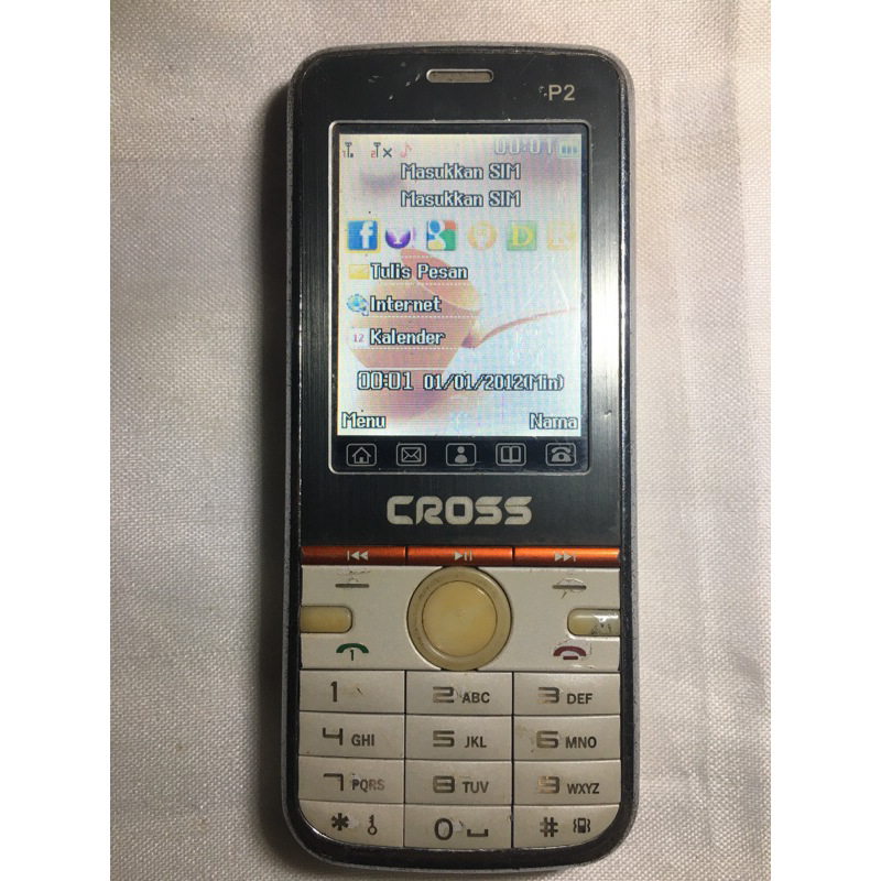 hp cross p2 kelengkapan hp dan batrai aja