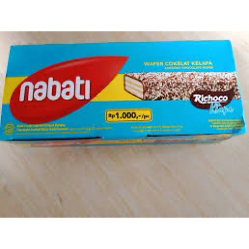 

Nabati Wafer Cokelat Kelapa 12 pcs