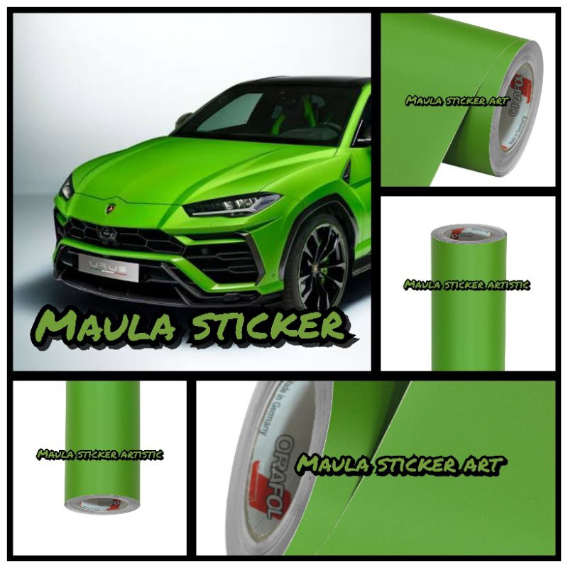 Skotlet Oracal Hijau 063 Doff Kualitas Premium Untuk Variasi Body Motor Atau Mobil