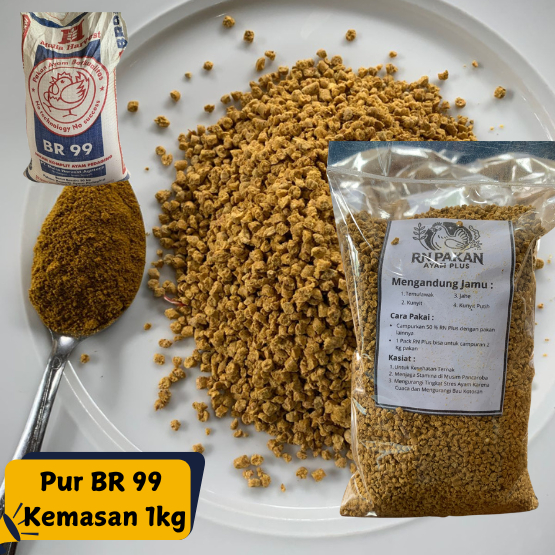 Pur Pakan Ayam,Ungas BR99 kemasan 1 kg & ( 5KG LEBIH MURAH )