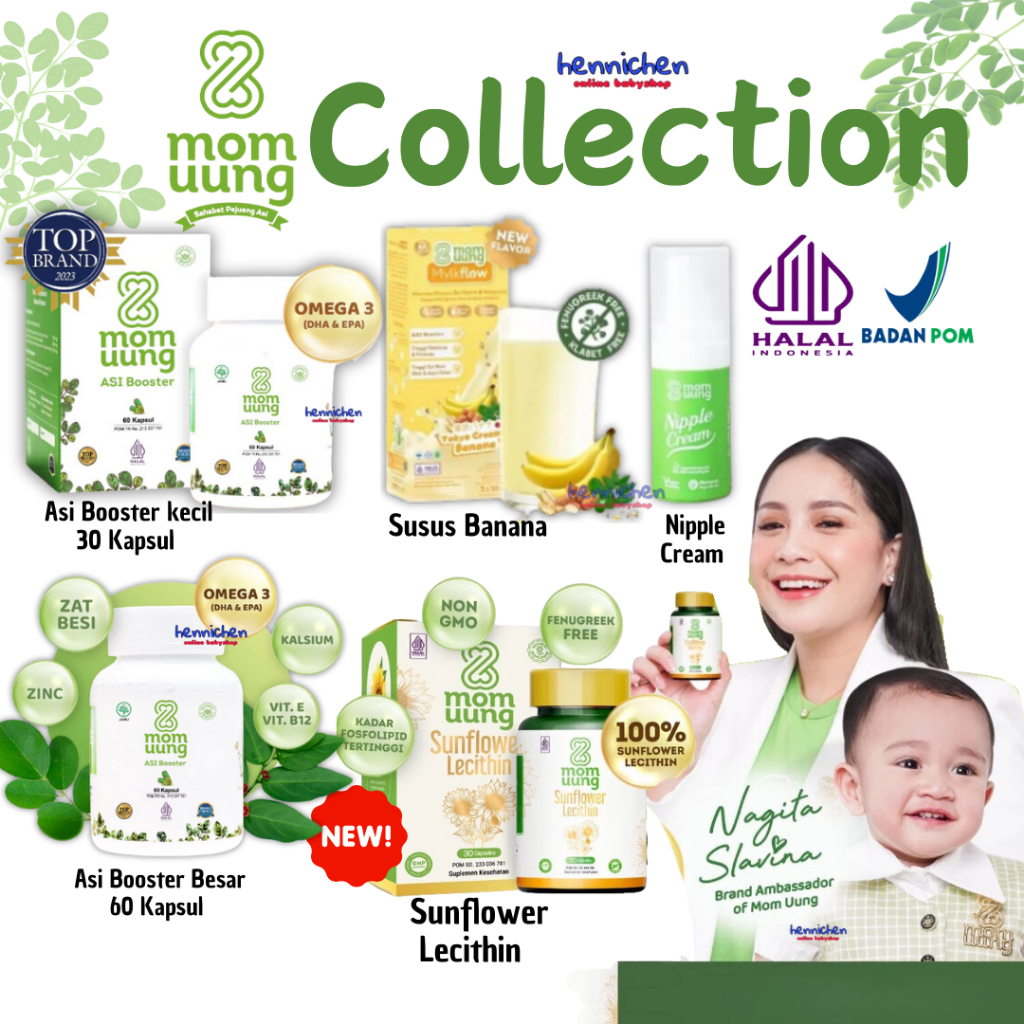 BPOM ORIGINAL KELORCAP MOM UUNG ASI BOOSTER VITAMIN IBU MENYUSUI PELANCAR ASI / COOKIES MOM UUNG / N