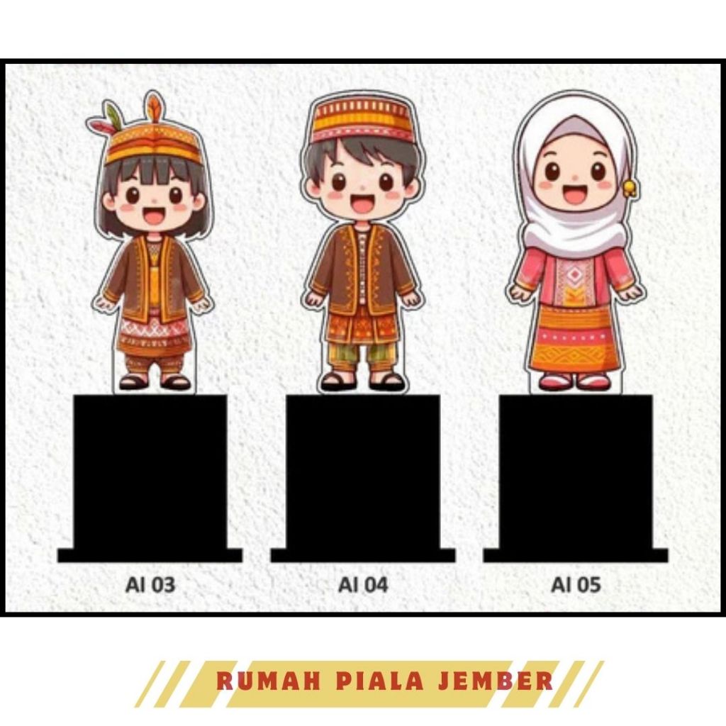 Piala Anak Wisuda Piala Anak Sekolah Piala Agustusan Akrilik Custom