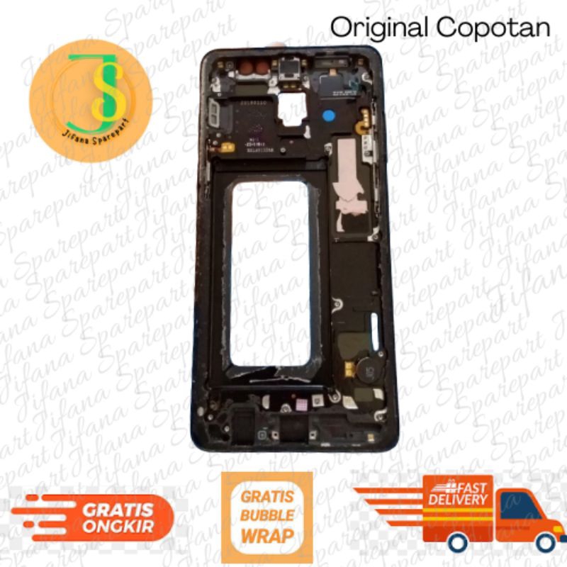 Frame Tatakan Lcd Samsung A8 2018 Original Copotan