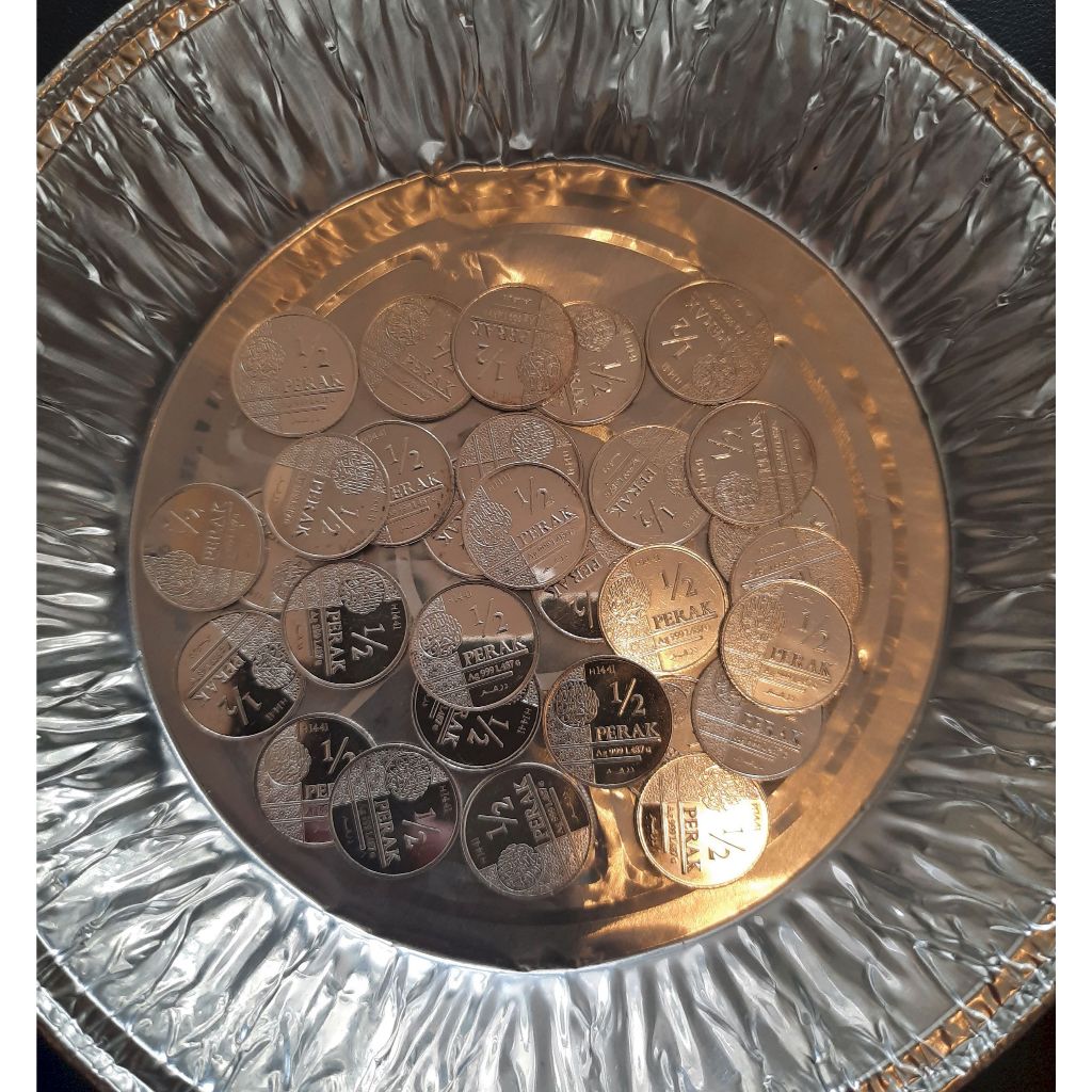 LOGAM MULIA 1/2 0.5 0,5 DIRHAM WAKALA BINTAN KOIN PERAK MURNI FINE SILVER COIN