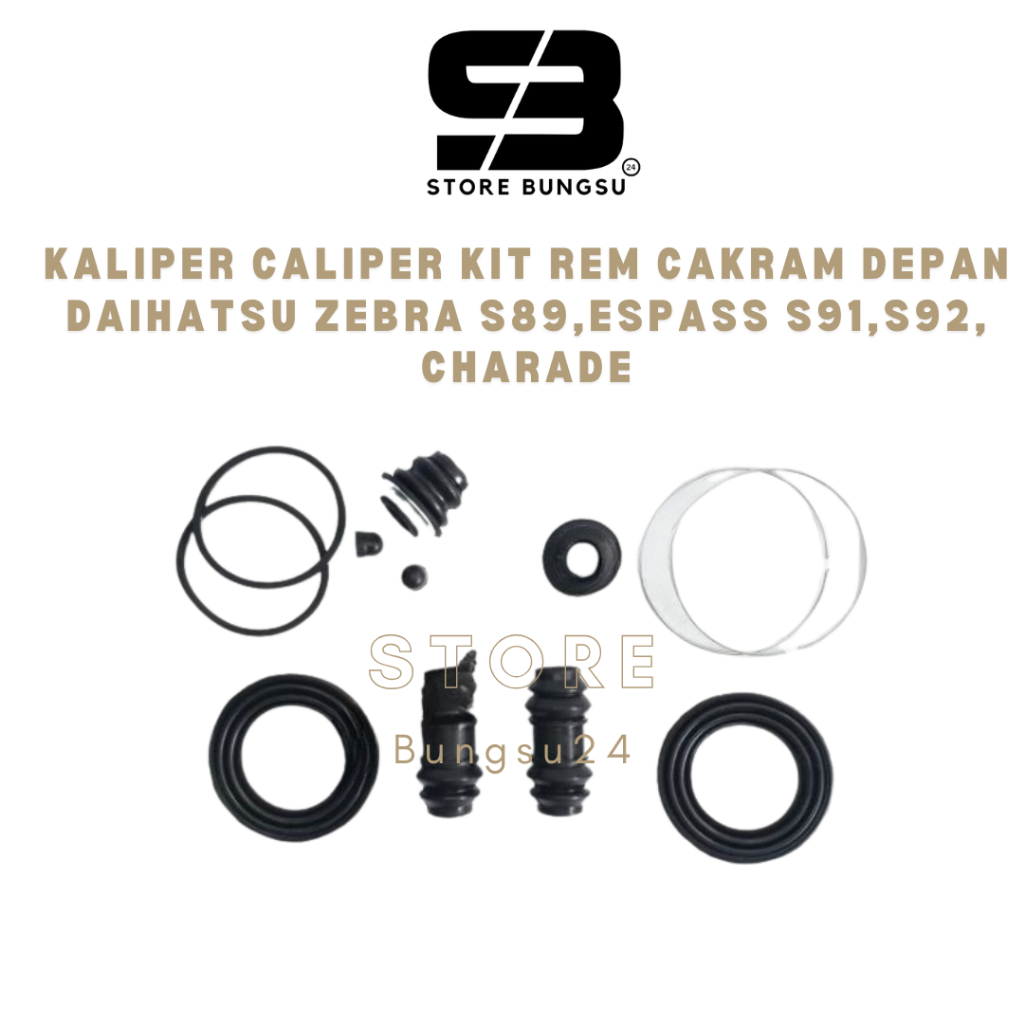 Karet Kaliper Caliper Kit Rem Cakram Depan Daihatsu Zebra S89,Espass S91,S92, Charade - Aftermarket