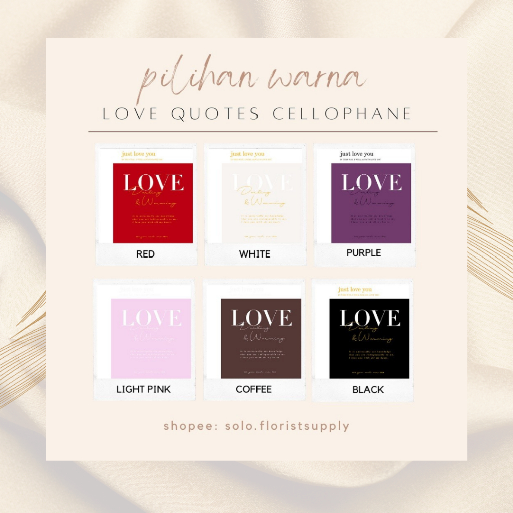 

WRAPPING PAPER MOTIF LOVE QUOTES COUPLE GIFT FLOWER WRAPPING CELLOPHANE KERTAS BUKET BUNGA FLORAL WRAPPING BUKET CRAFT PAPER GIFT PAPER KERTAS BUNGA FLORIST WATERPROOF PAPER NON WOVEN PAPER PASTEL PAPER BUKET WISUDA MONEY BOUQUET KERTAS MOTIF WARNA GOLD