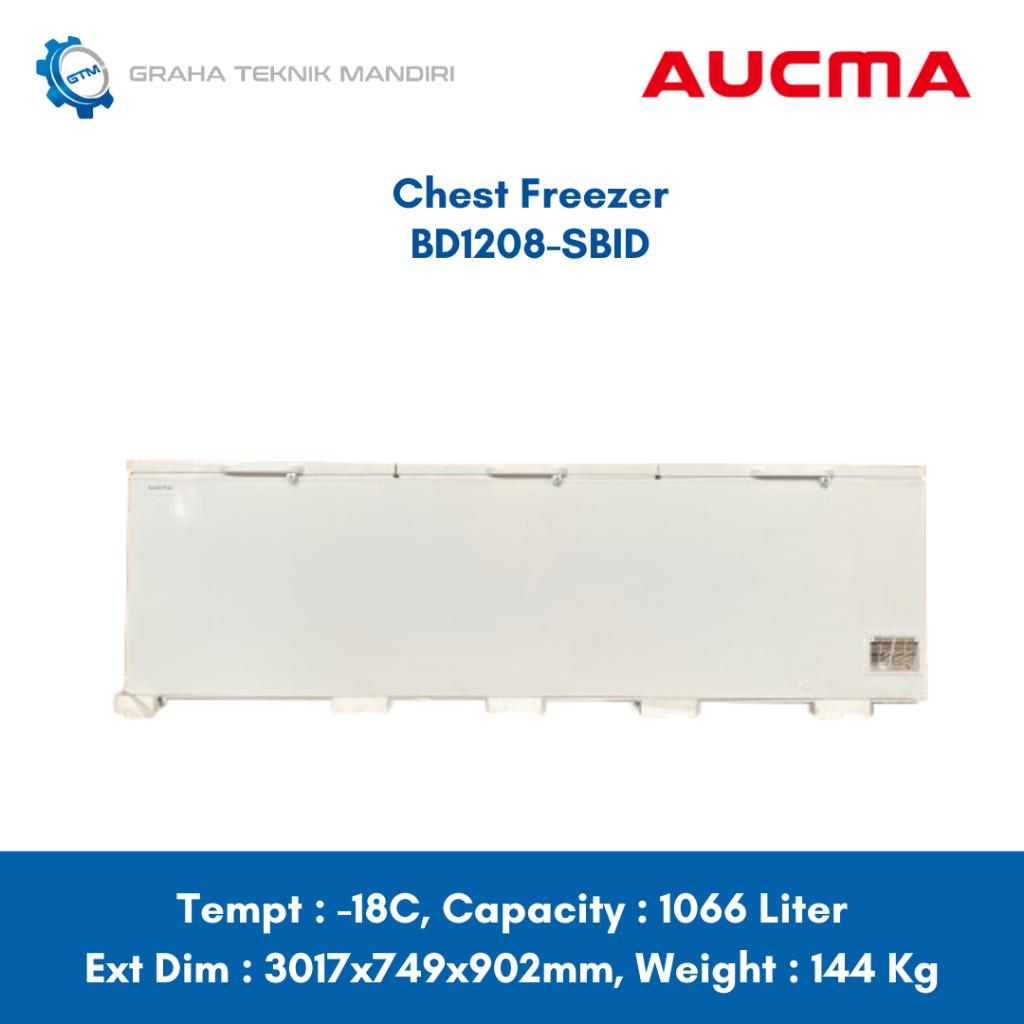 Aucma Chest Freezer 1066 Liter BD1208-SBID