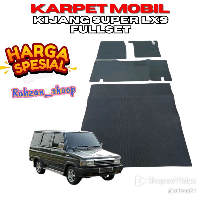 karpet mobil kijang super LXS full set