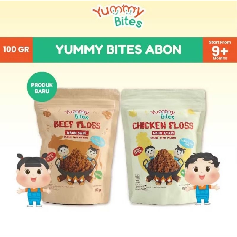 

YUMMY BITES ABON SAPI / ABON AYAM 100GR - MAKANAN SEHAT BAYI / ANAK