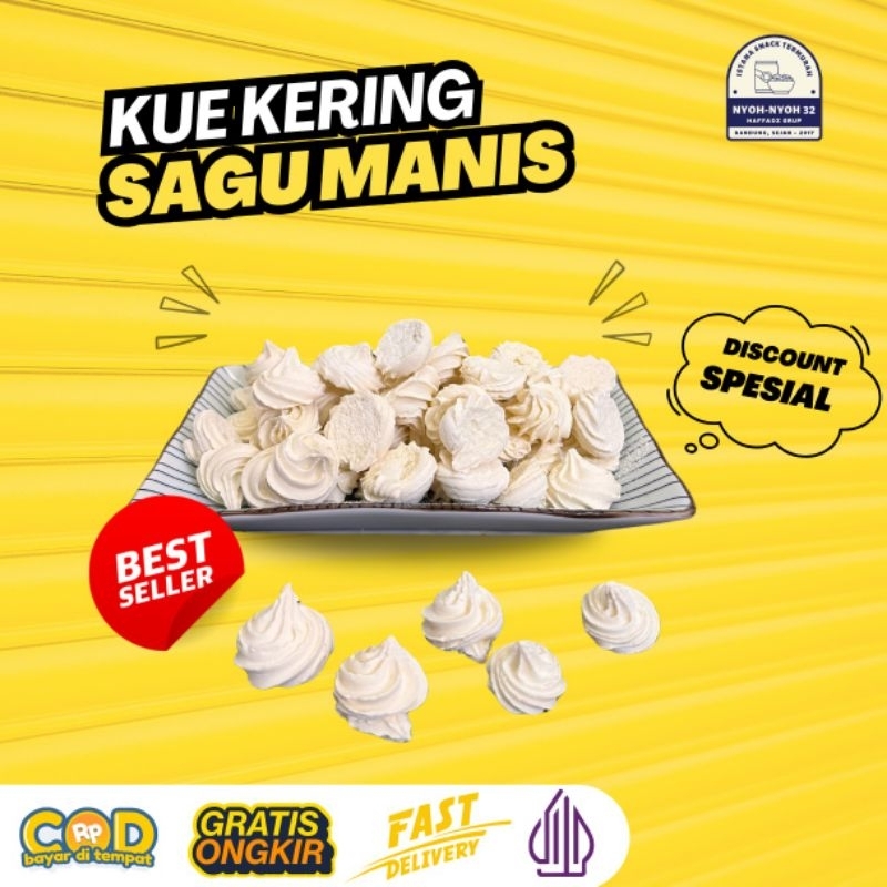 

Kue Sagu Mini Manis/Kue Kring Lebaran 220gram