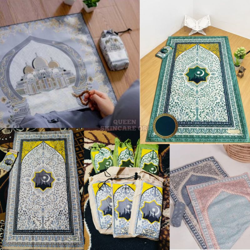 SAJADAH TRAVELING POUCH | SAJADAH RINGAN & TIPIS |SEJADAH SAUVENIR / KADO