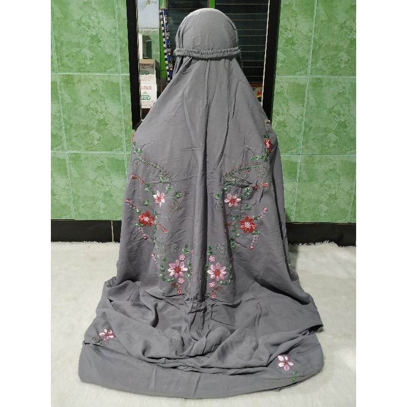 Mukena Terusan rayon sulam