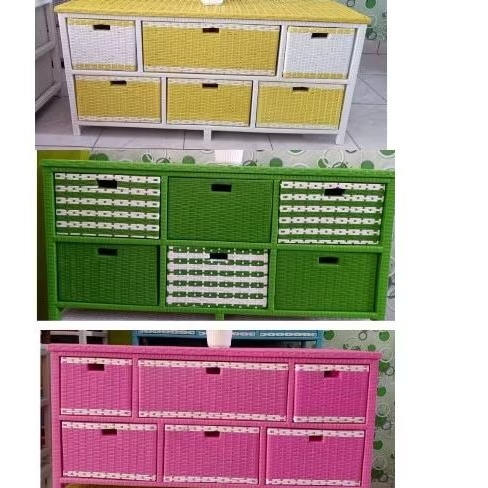 lemari rotan 6 susun